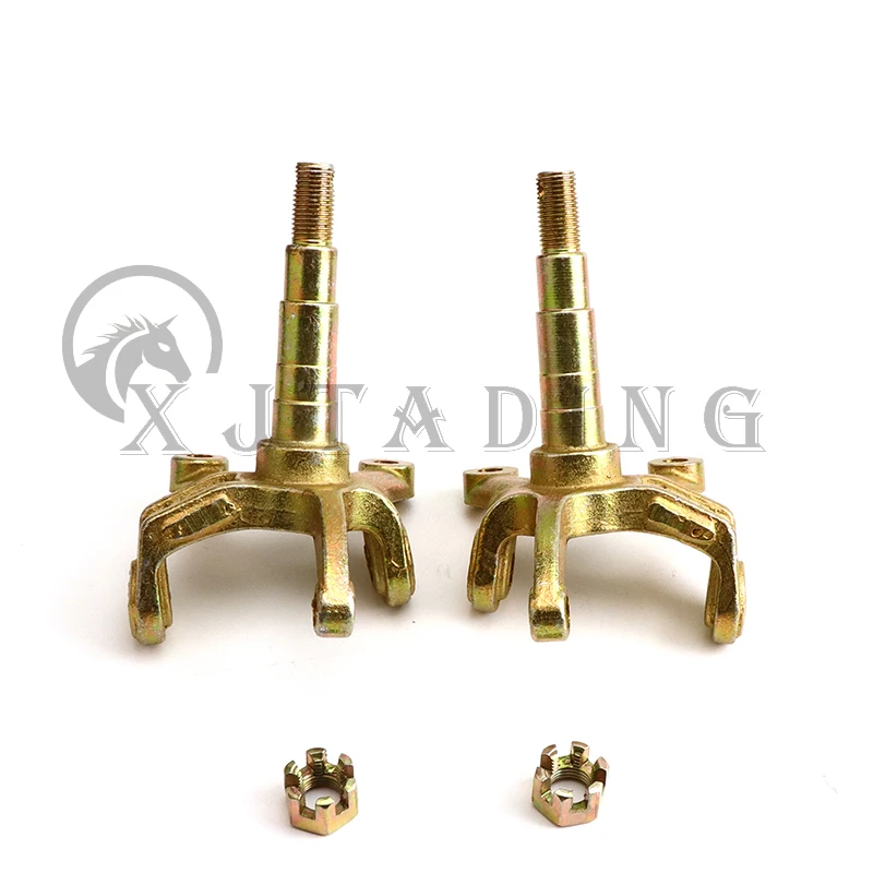 1 par de husillos de nudillo de puntal de dirección de 17mm-20mm aptos para China ATV 110cc 150cc 200cc 250cc Go Kart Buggy UTV Quad piezas de bicicleta