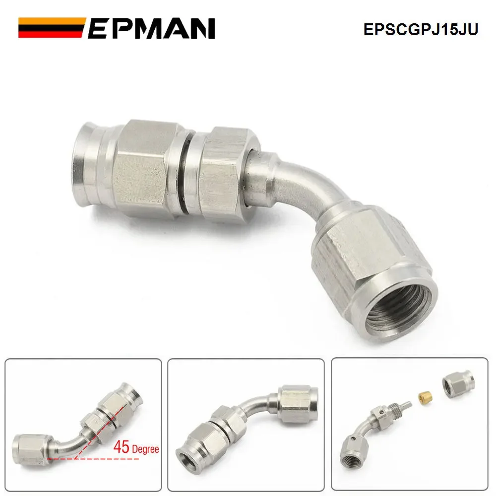 Conector freno rotativo AN3 EPMAN terminal manguera acero inoxidable EPSCGPJ - imagen 4