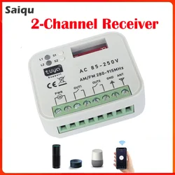 Tuya WiFi receptor de puerta garaje multifrecuencia 280-915MHz interruptor Control remoto 9-30V 85-250V