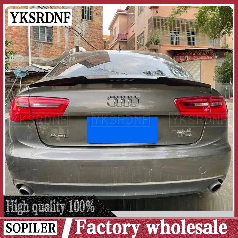 Alerón trasero de carbono forjado para Audi A6 C7 sedán 2012-2016