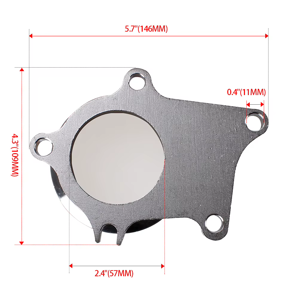 Adaptador RASTP de brida T3/T4 a V-band de 3 pulgadas, 5 pernos - imagen 3