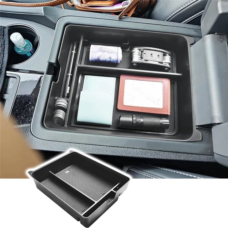 Organizador de consola central para accesorios Honda Pilot 2023 2024, caja de almacenamiento de contenedor de reposabrazos de bandeja de consola - imagen 5