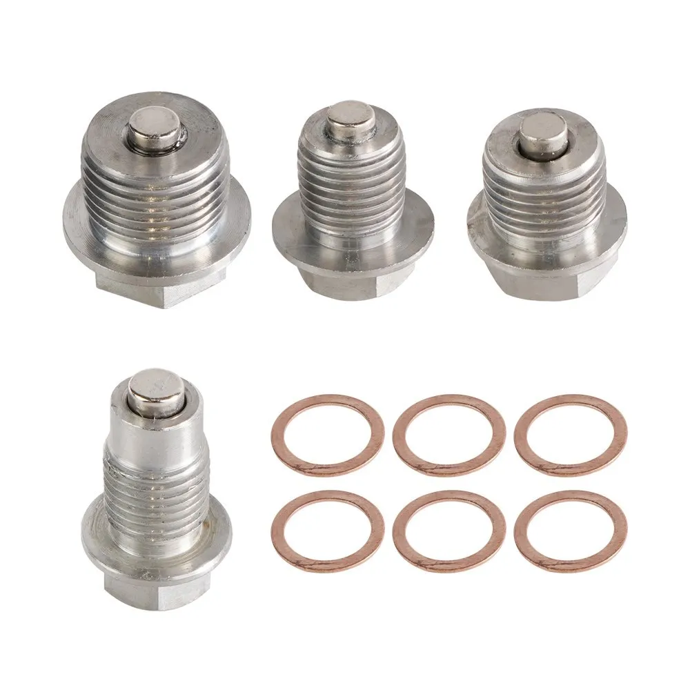 Tapón magnético para drenaje de aceite acero inoxidable rosca M12-M18 - imagen 3