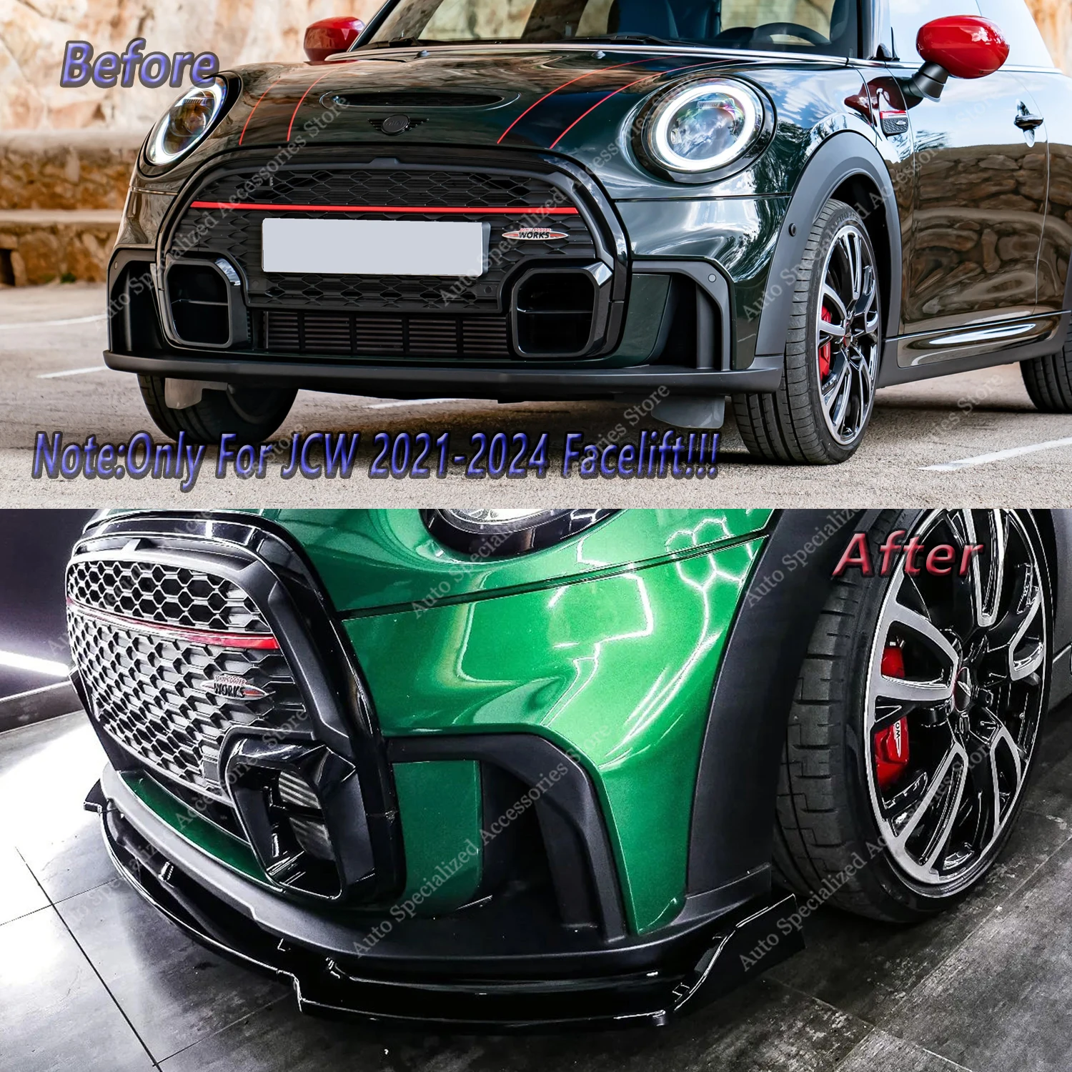 Parachoques Mini JCW F56/F57 Deportivo con Splitter y Difusor - imagen 2