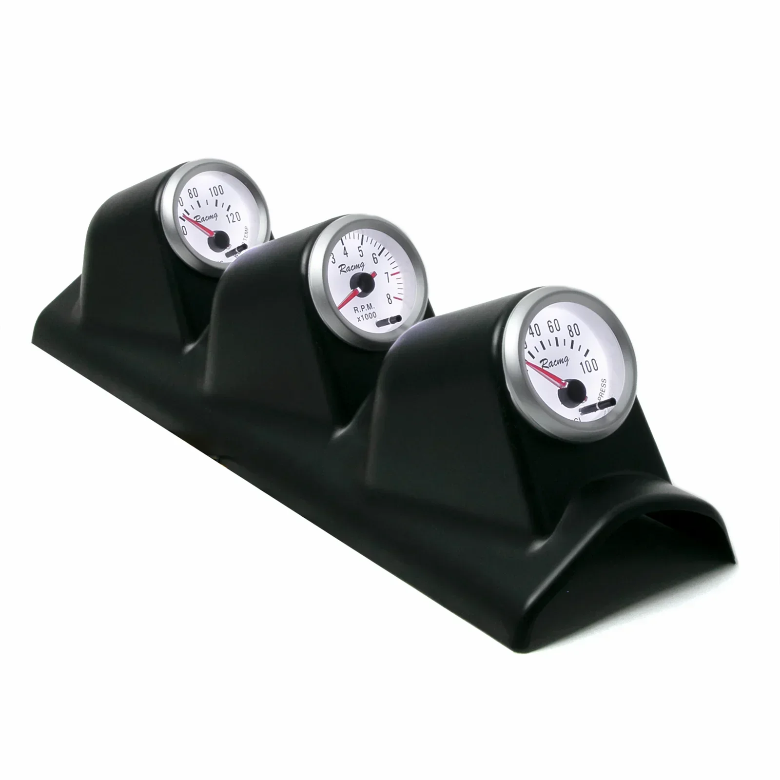 Kit medidores digitales 3 en 1 52mm – Voltímetro tacómetro temperatura agua - imagen 3