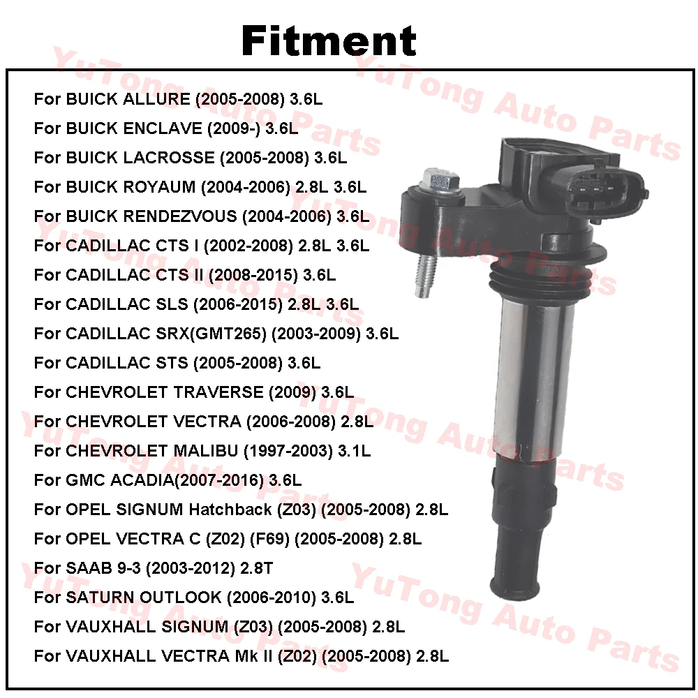 Bobina de encendido Cadillac CTS 2.8/3.6 V6 – STS y SRX - imagen 3