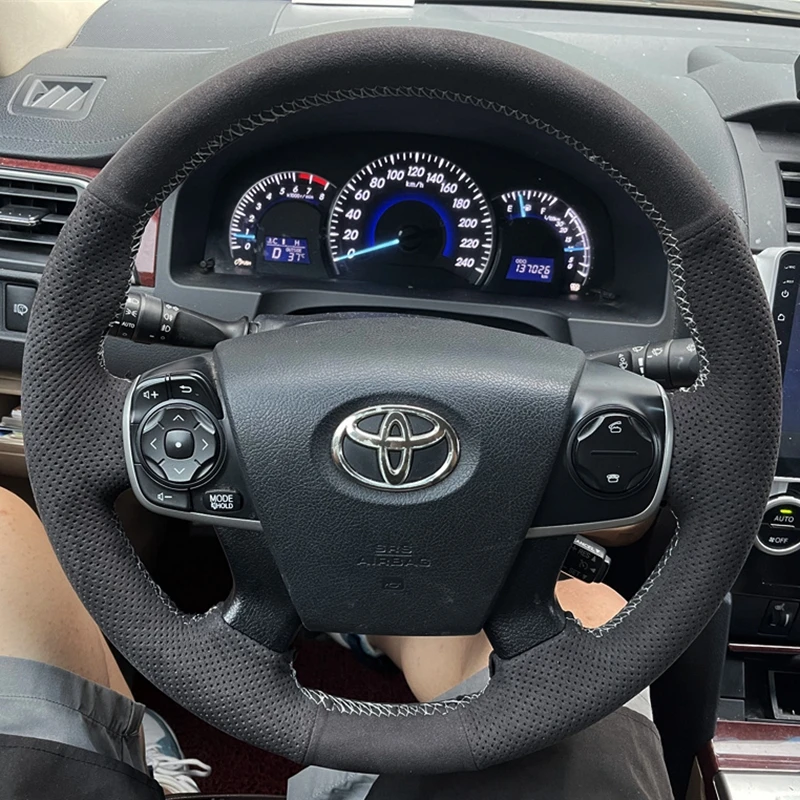 Funda trenzada gamuza para volante Toyota Camry 2012-2014