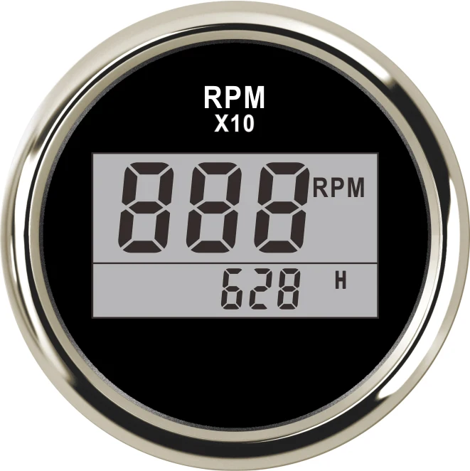 Tacómetro digital de 52mm con display LCD