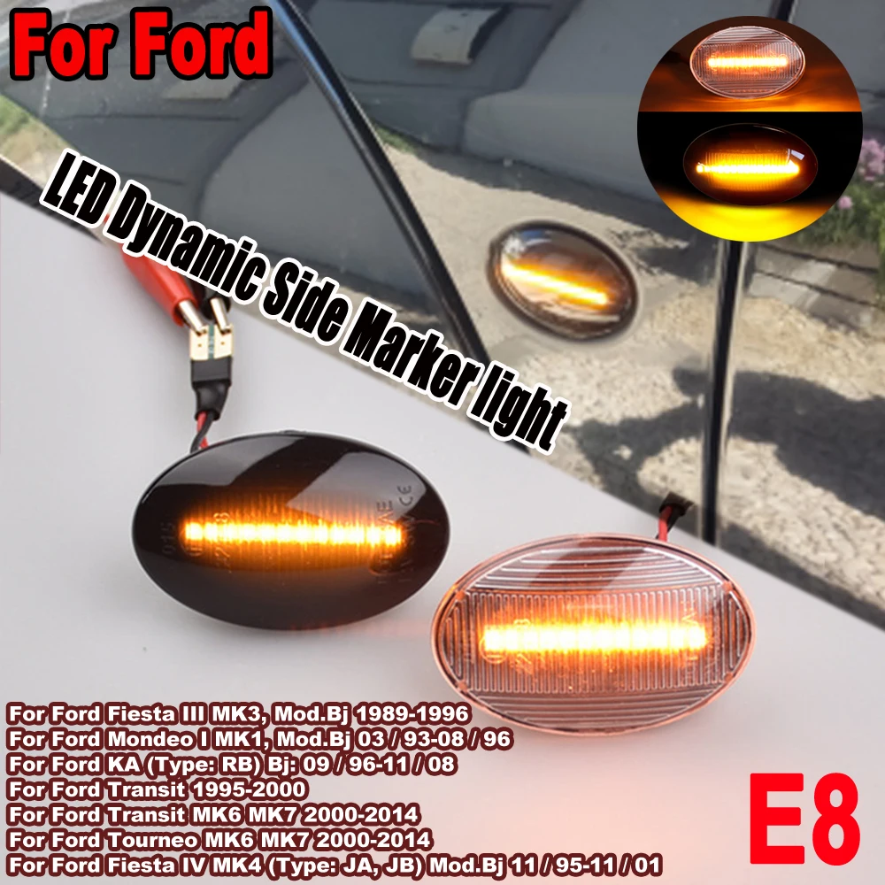Intermitente LED dinámico lateral Ford Fiesta MK4 KA Transit