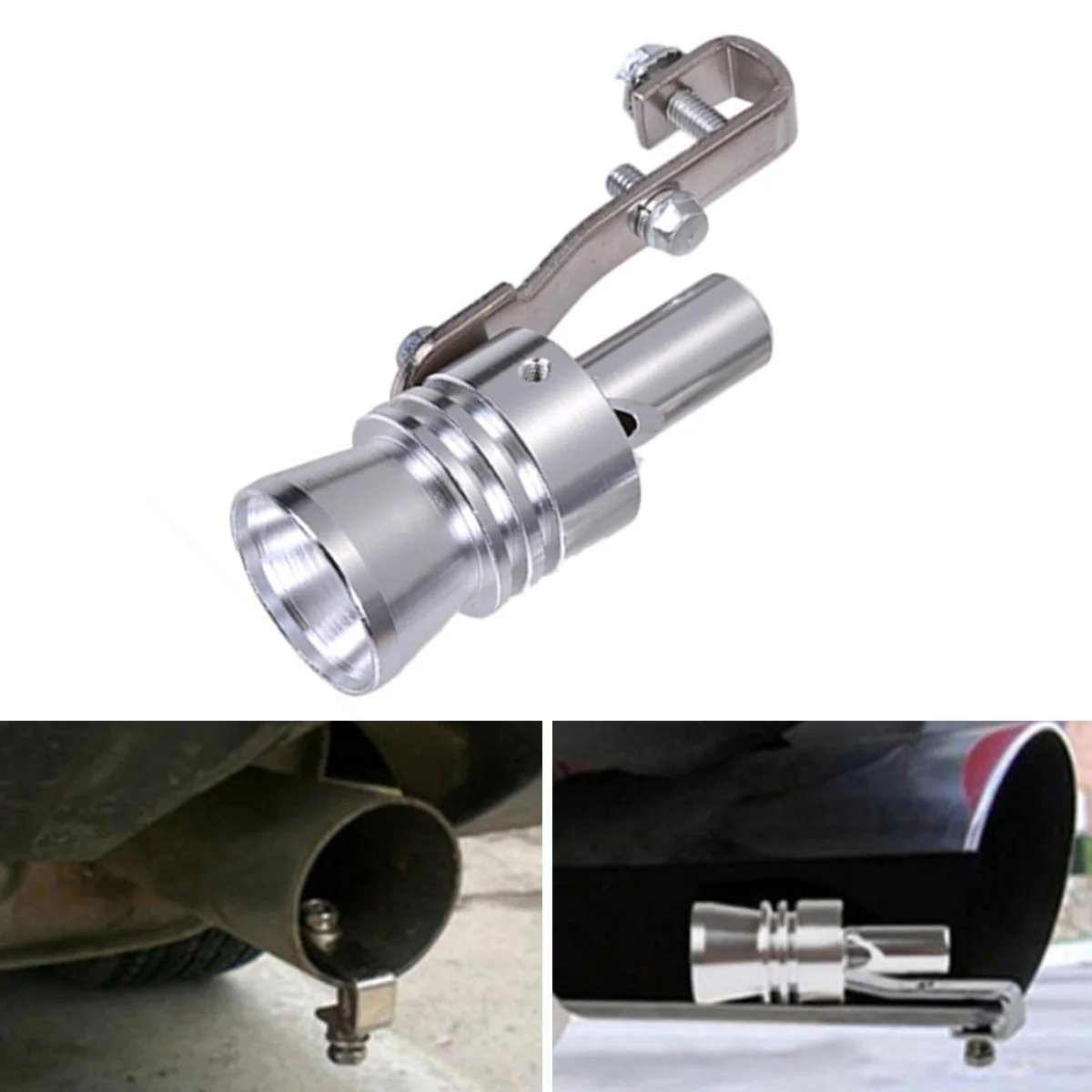 Silenciador de escape compuerta wastegate turbo de aluminio universal - imagen 3