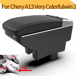 Reposabrazos consola central Chery Fulwin A13 con USB y portavasos