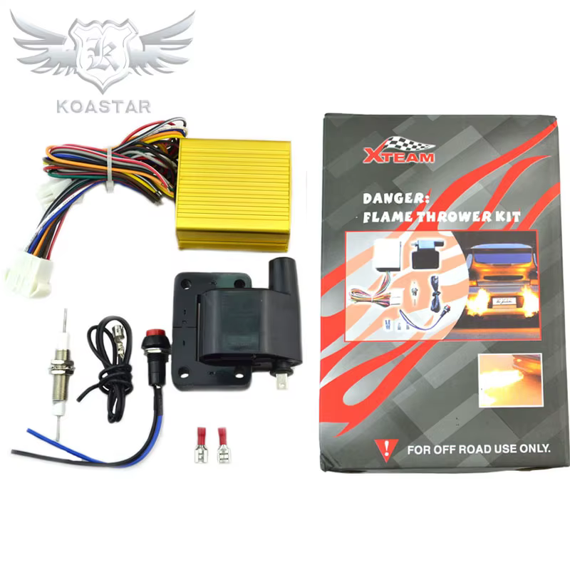 Kit de llamas para escape de aluminio universal para coche y quad - imagen 4