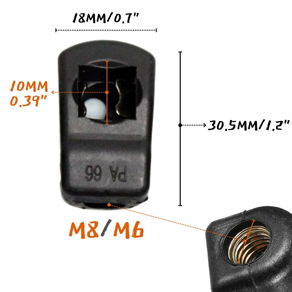 Kit reparación suspensión M6/M8 con perno de bola y rodamiento - imagen 2
