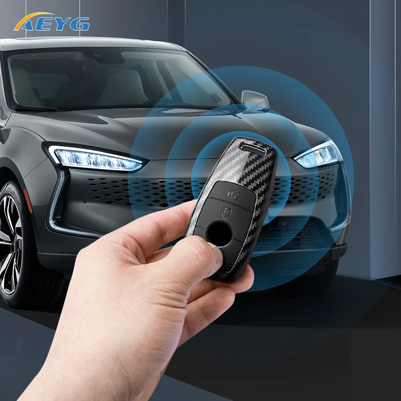 Funda fibra de carbono para llave Mercedes-Benz – Classe E A C S GLC GLE - imagen 5