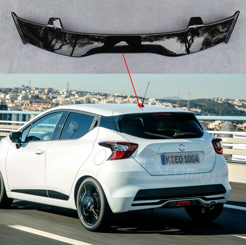Alerón trasero de techo ABS para Nissan Micra 2015-2023