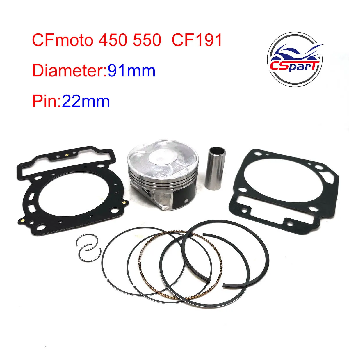 Kit de cilindro 91 mm CFMOTO 400/500 cc CFORCE, UFORCE y ZFORCE - imagen 5