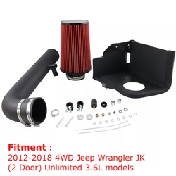 10550A Kit de admision de aire frio para Jeep Wrangler JK 3.6L V6