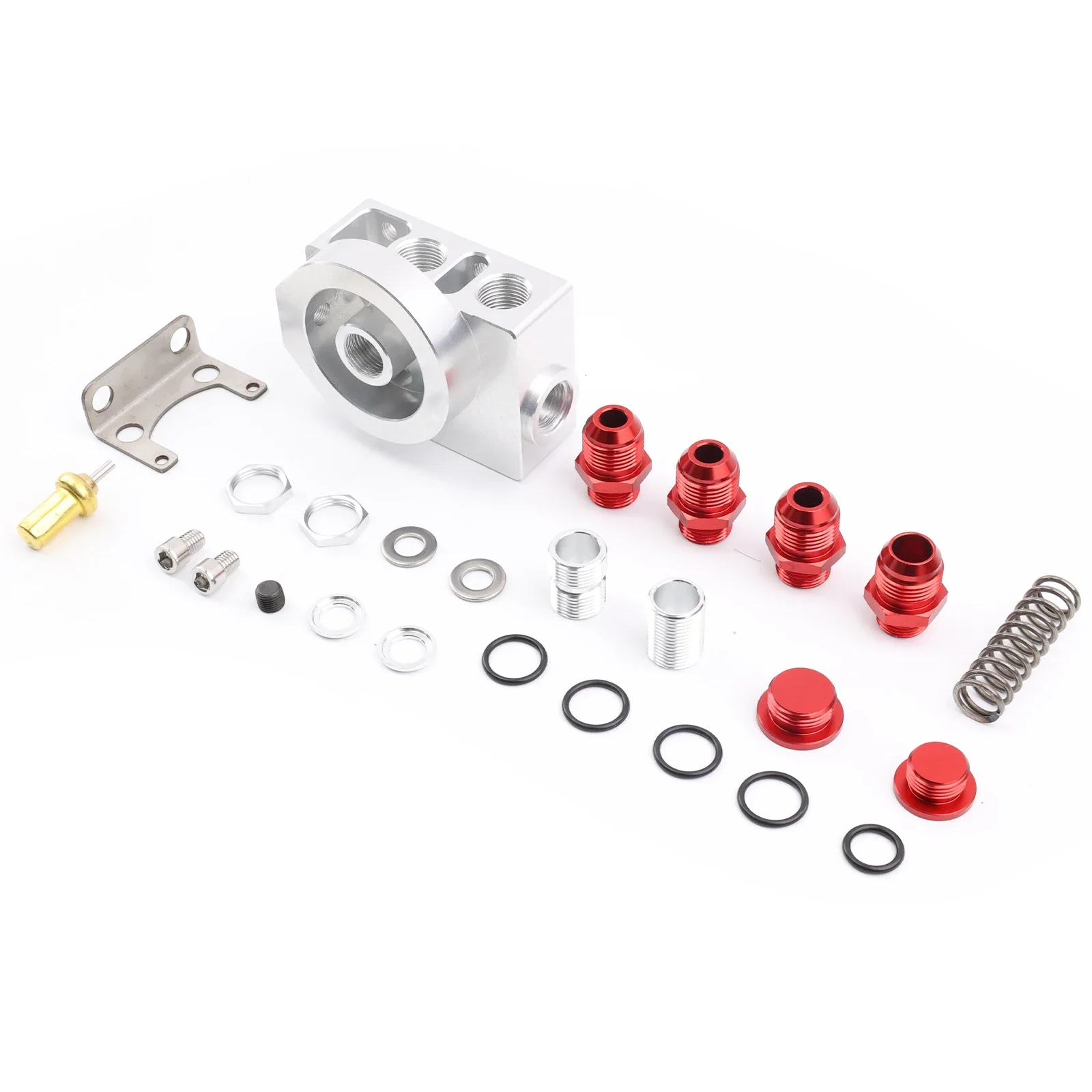 AN10 Kit reubicación filtro aceite adaptador placa sándwich universal - imagen 5