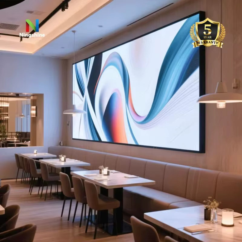 Vendedor caliente: 16:9 Sala de control Cob Mini 4K P0.9 P1.2 IP54 Panel de pantalla de pared de vídeo LED para interiores