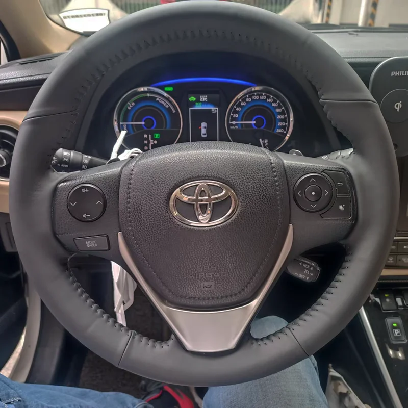 Funda de cuero para volante Toyota Corolla y Auris - imagen 2