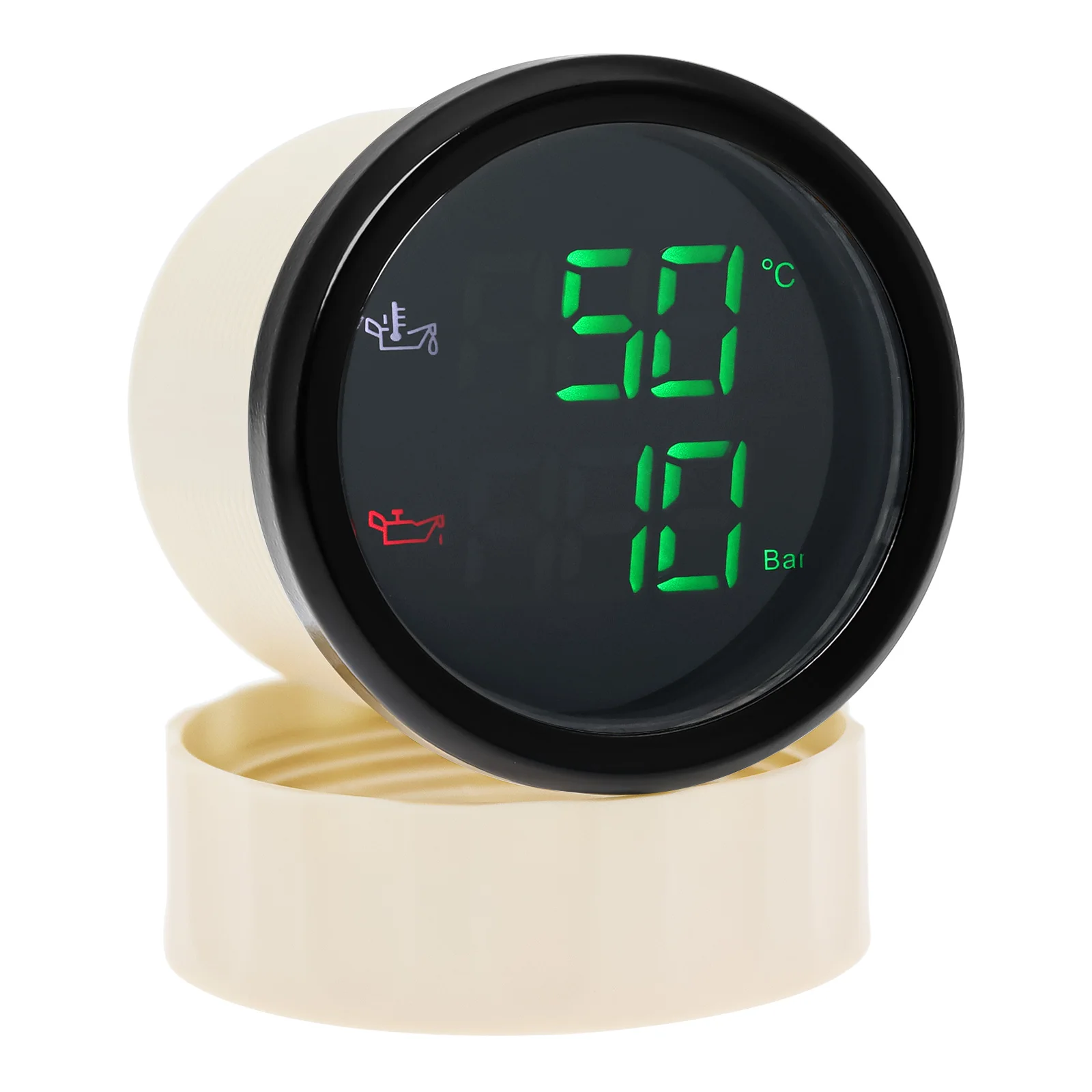 Medidor 2 en 1 temperatura y presión de aceite para coche-barco - imagen 3