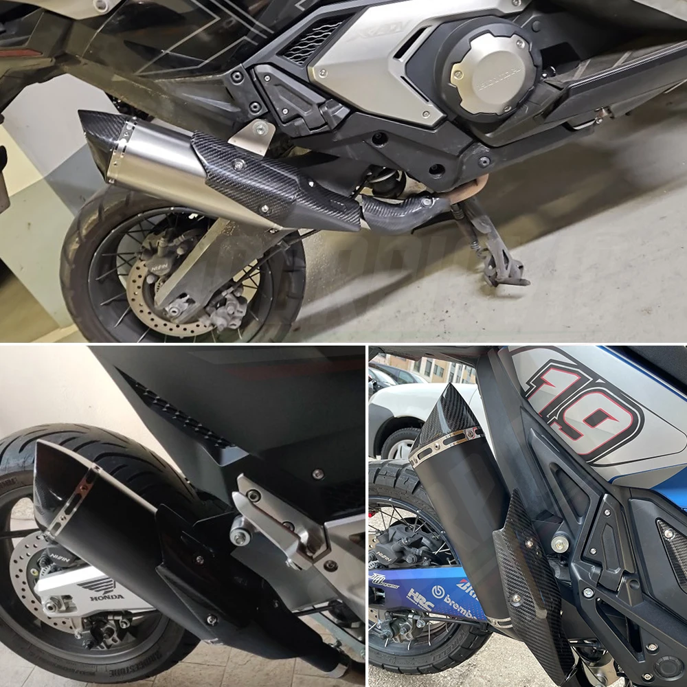 Tubo escape medio Honda X-ADV 750 Forza 750 silenciador de carbono - imagen 2
