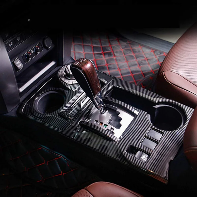 Embellecedor de consola de cambio Toyota 4Runner, ABS efecto carbono - imagen 3