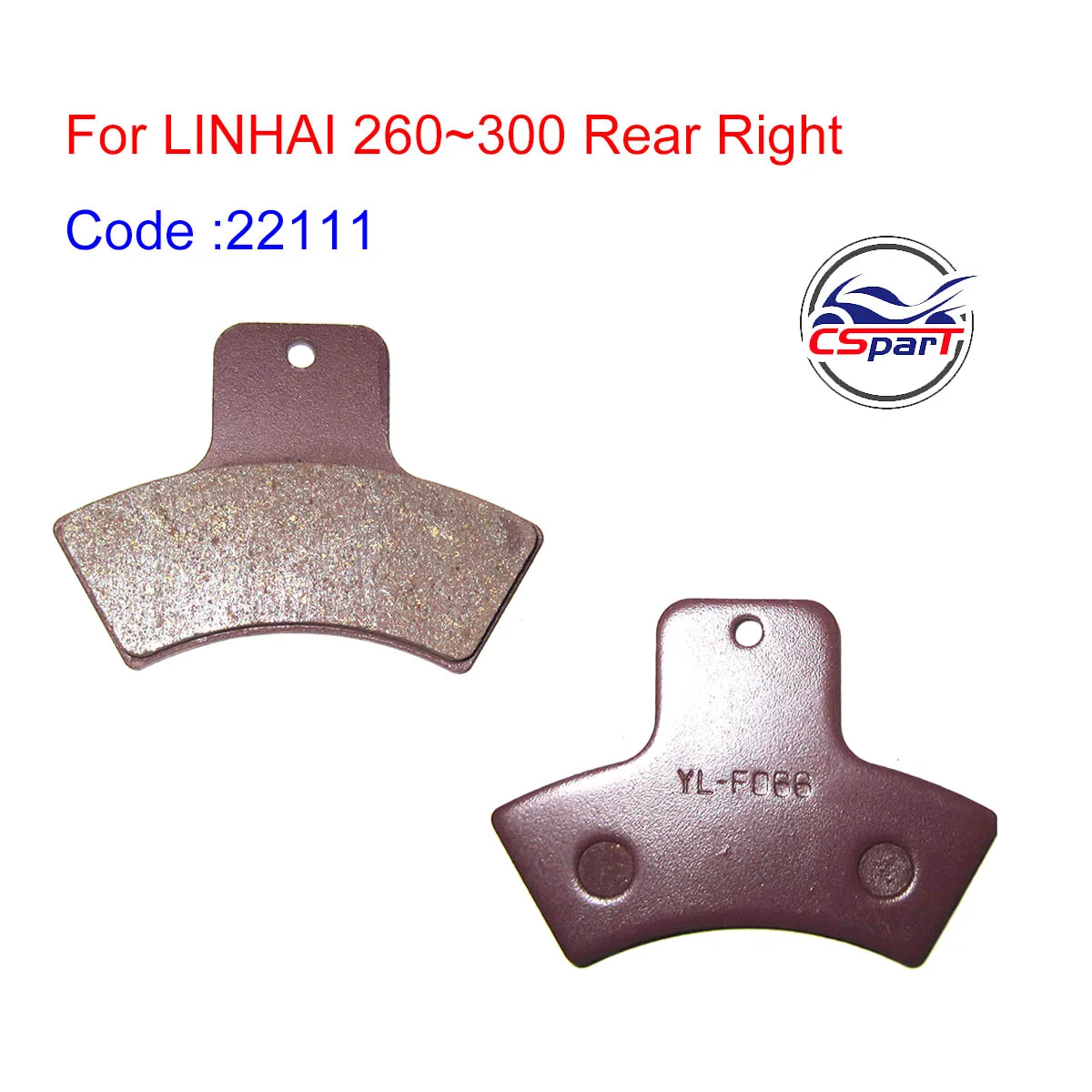 Pastillas de freno LINHAI 260-300cc ATV UTV Buggy 4x4 - imagen 3