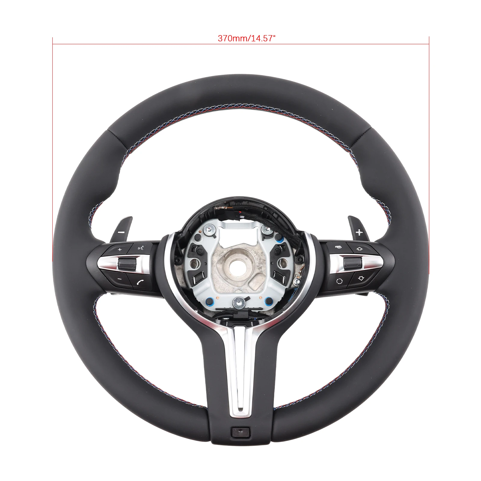 Volante de rendimiento para BMW, estilo deportivo, mejora de cuero de napa multifuncional para E70 E71 E84 E87 E90, accesorios para coche - imagen 2