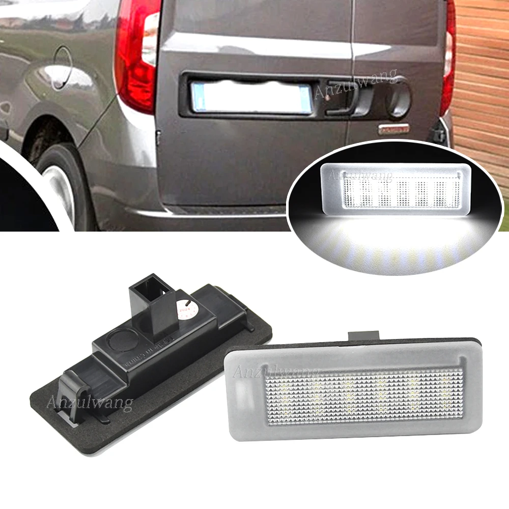 Lámparas LED para Fiat Doblo Pratico Opel Combo luces de matrícula 2 uds lámpara de matrícula para Ram ProMaster City - imagen 3