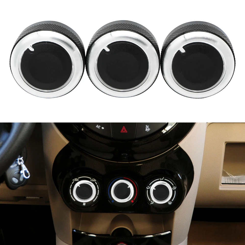 Perilla mando aire acondicionado aluminio para Geely Panda 2009-2017