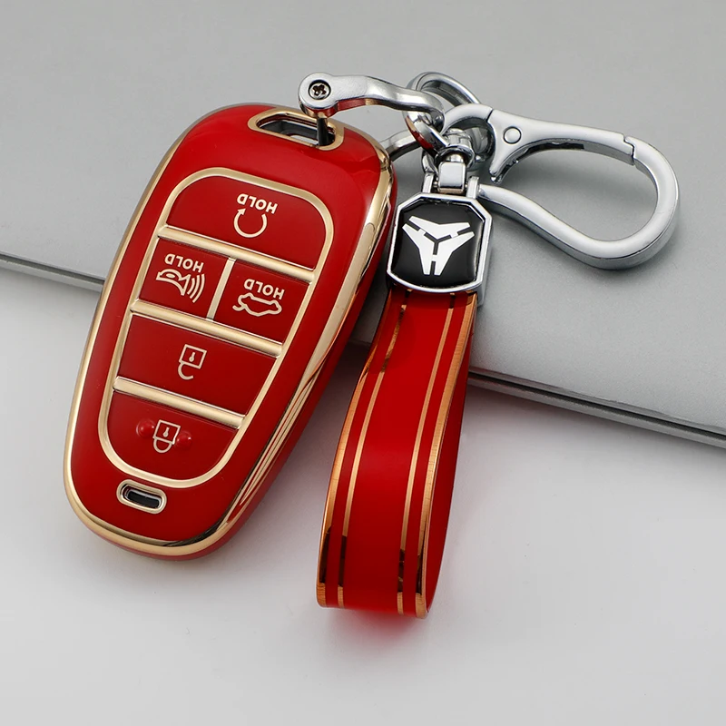 Funda TPU para llave coche compatible Hyundai Santa Fe y Tucson 2022 - imagen 3