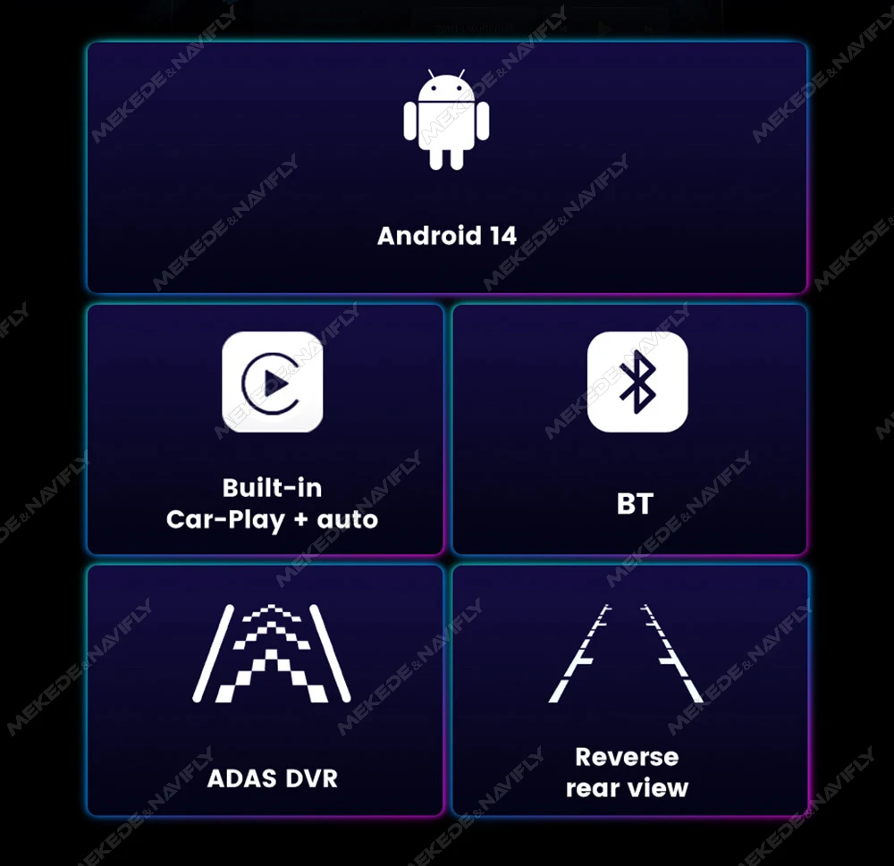 MEKEDE Android 14 reproductor Multimedia de Radio de coche para Peugeot 307 CC 2004 - 2013 Android Auto inalámbrico CarPlay navegación GPS WIFI - imagen 3