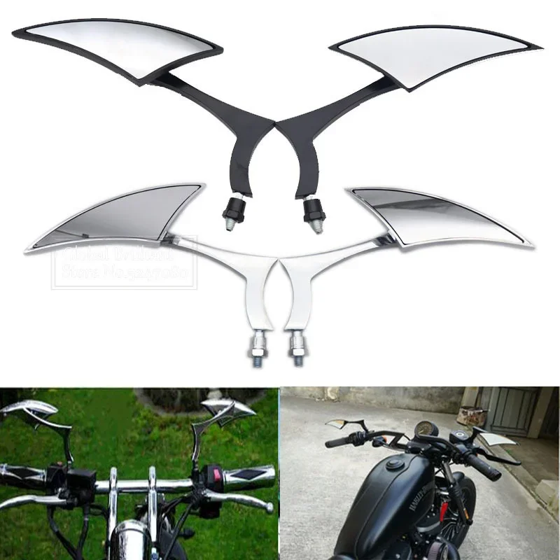 Espejos retrovisores universales para moto Honda Yamaha Kawasaki Suzuki - imagen 2