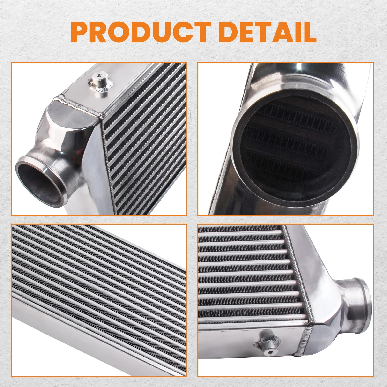 Kit intercooler universal con tubo aluminio y manguera silicona - imagen 5