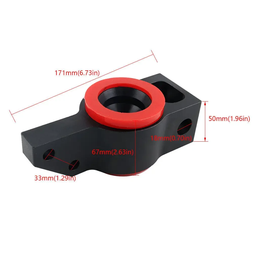 Soporte mecanizado CNC instalado
