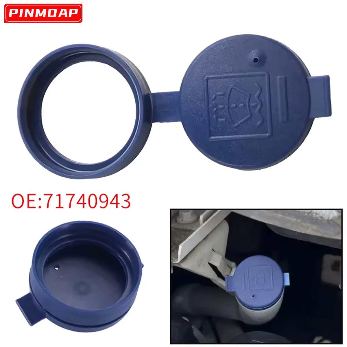 PINMOAP 71740943 – Tapa depósito refrigerante Fiat 500, Punto, Bravo