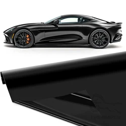 Vinilo fibra de carbono negro brillante holográfico para coche