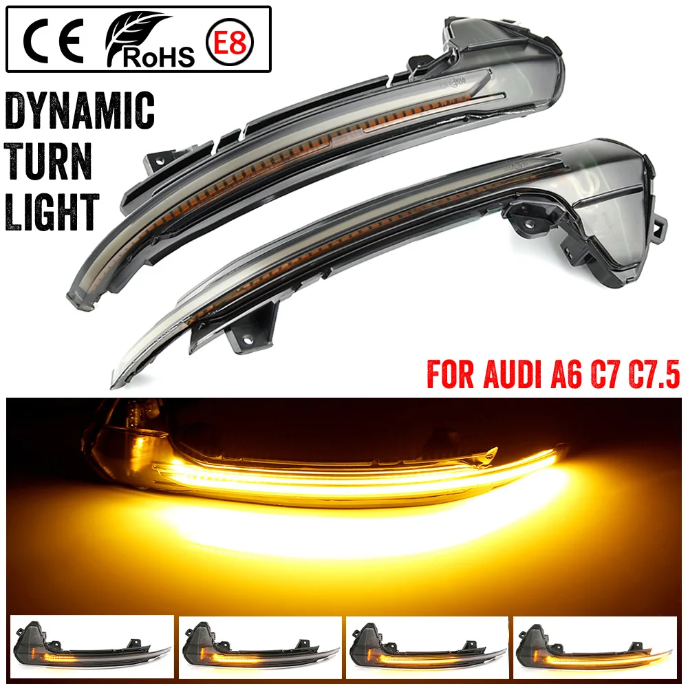 Audi A6 C7 S6 intermitente dinámico LED lateral de retrovisor - imagen 4
