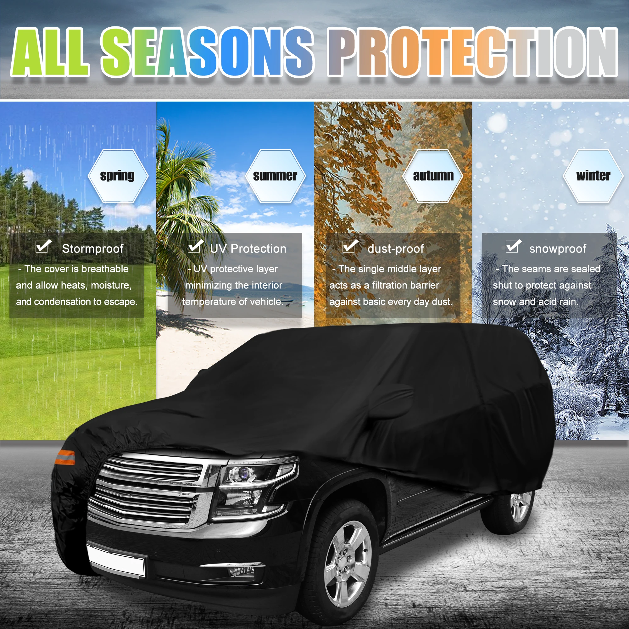 X Autohaux Cubierta impermeable para Chevrolet Tahoe 2007-2020 - imagen 2