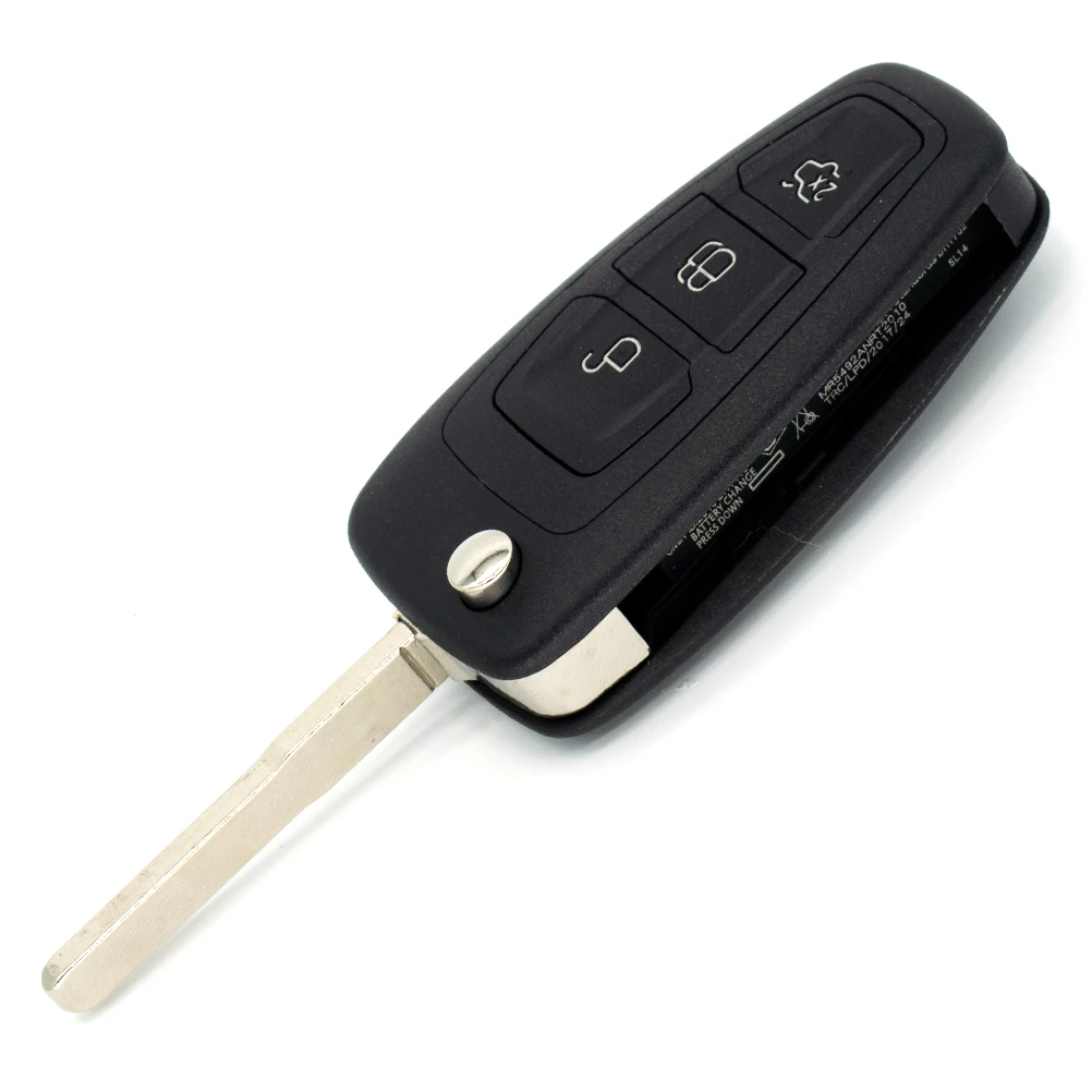 Reemplazo de llave de coche de 3 botones, funda con tapa remota para Ford Focus Mondeo Grand c-max s-max Galaxy Transit, conexión personalizada - imagen 4