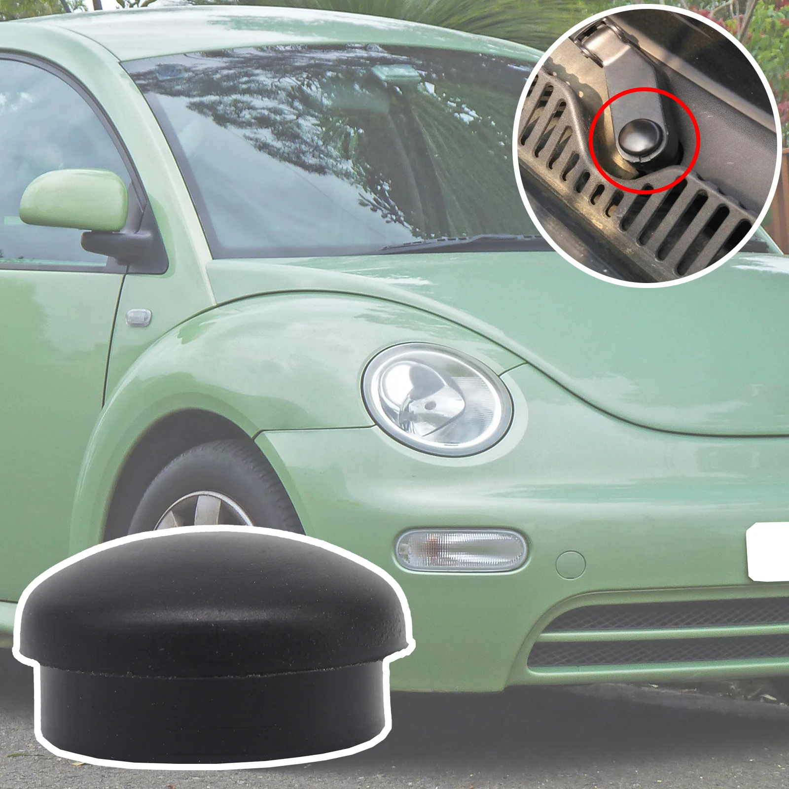 Tapa tuerca limpiaparabrisas VW New Beetle – perno basculante