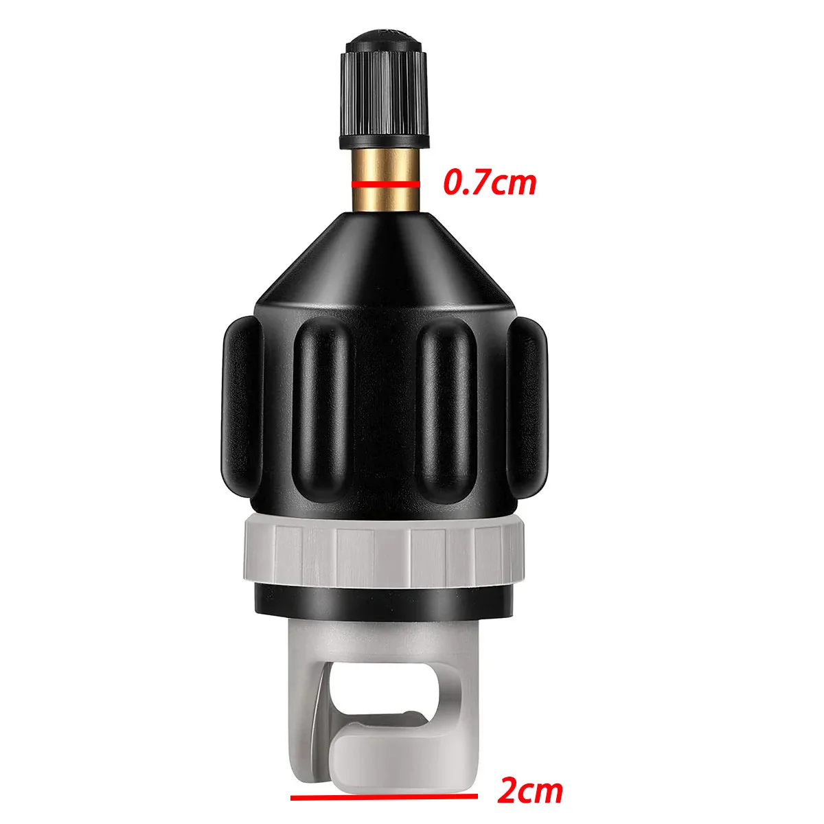 Adaptador de válvula de aire para inflado de embarcaciones inflables