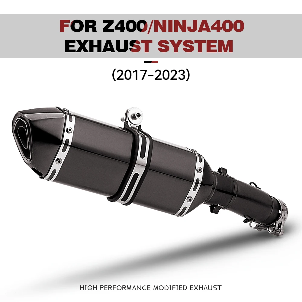 Escape intermedio silenciador Kawasaki Ninja 400 Z400 Z250 2018-2021
