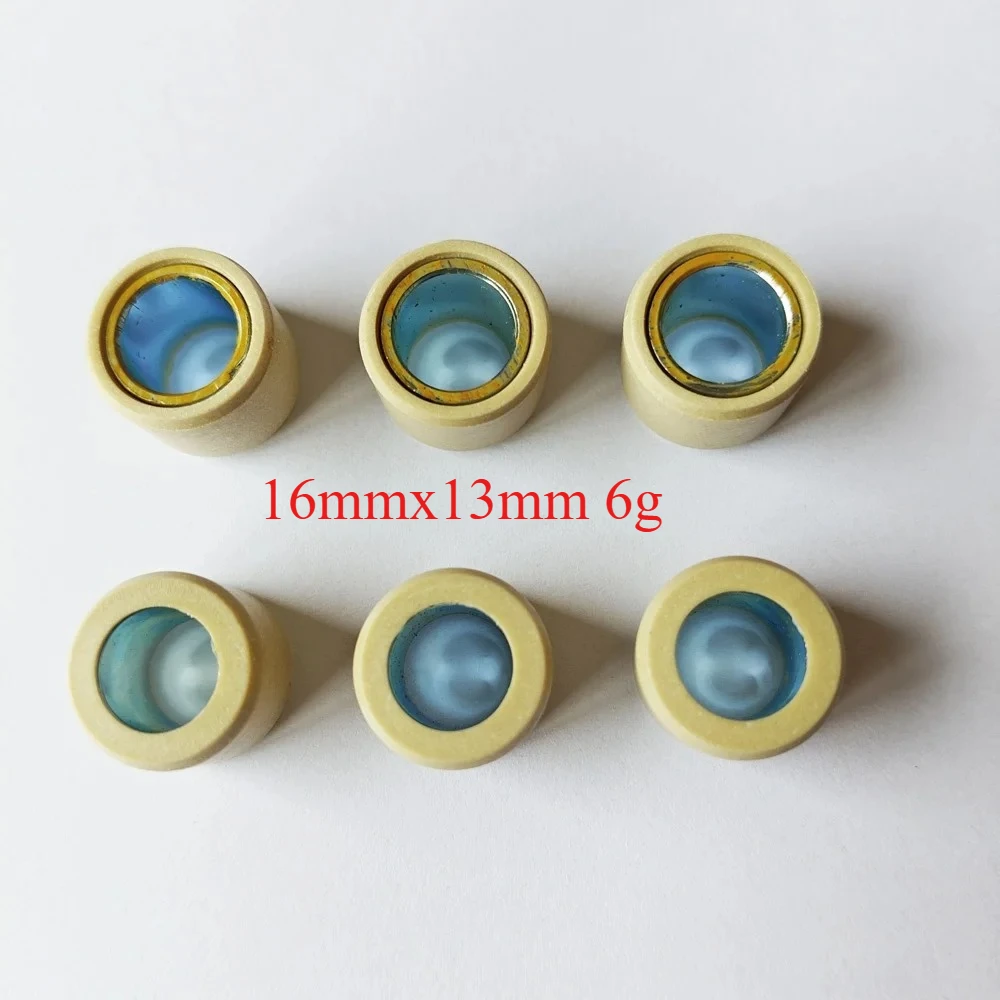 Rodillo variador de calidad Original de fábrica, 16x13mm, 6g, peso para PEUGEOT Kisbee GY6 50cc 60cc 80cc 139QMB