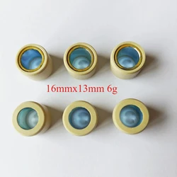 Rodillo variador de calidad Original de fábrica, 16x13mm, 6g, peso para PEUGEOT Kisbee GY6 50cc 60cc 80cc 139QMB