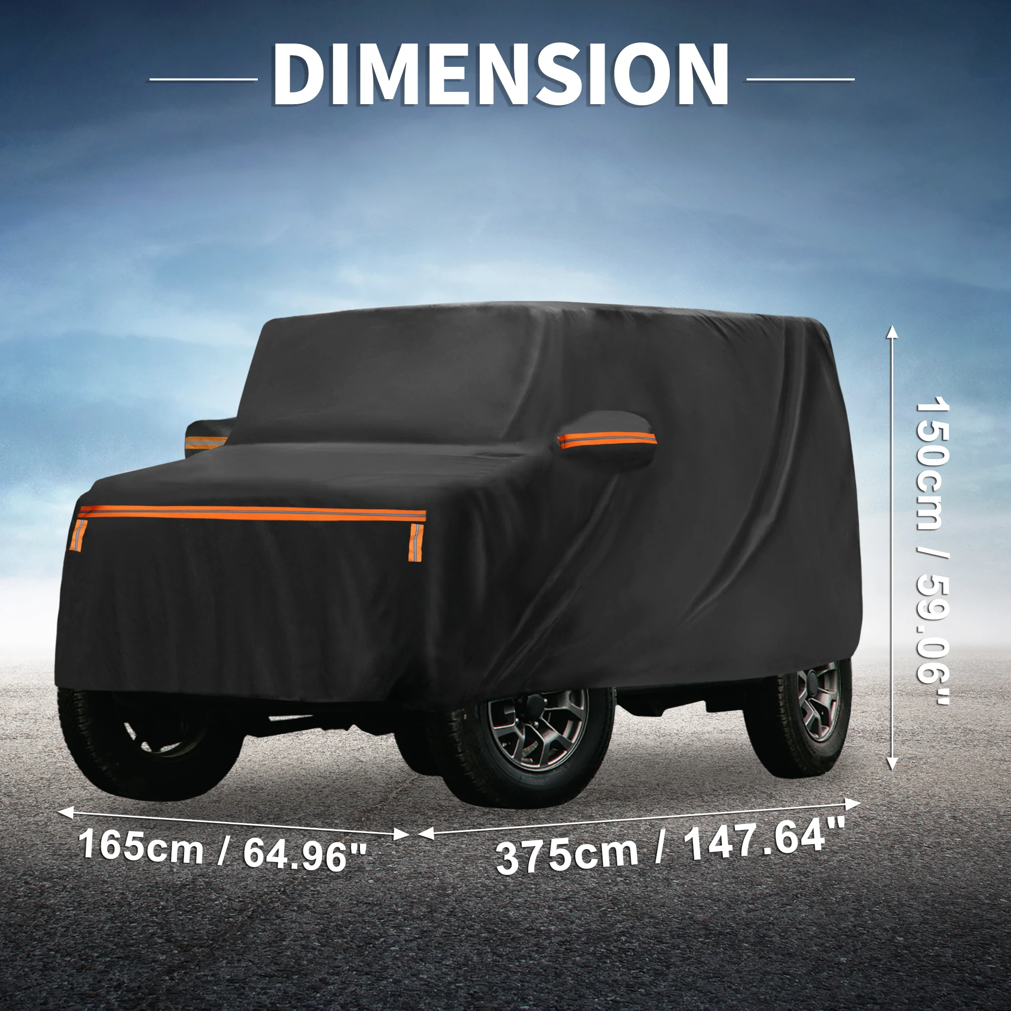 Cobertor Suzuki Jimny exterior impermeable para nieve y lluvia - imagen 2