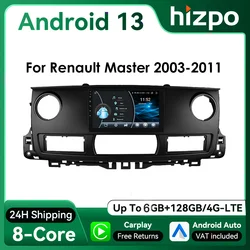 Radio Android 13 Hizpo para Renault Master con CarPlay y GPS
