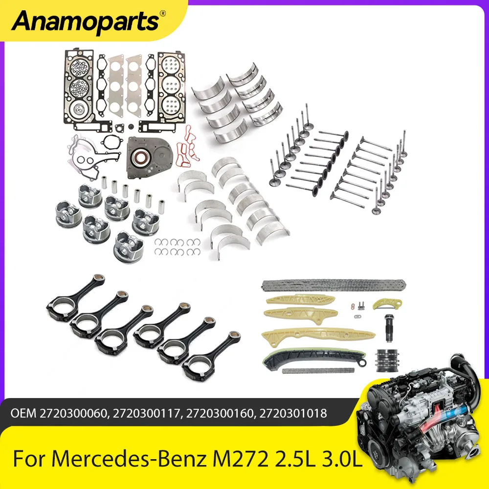 Kit juntas motor M272 Mercedes-Benz para C280, C230, E300 (W204/W211)