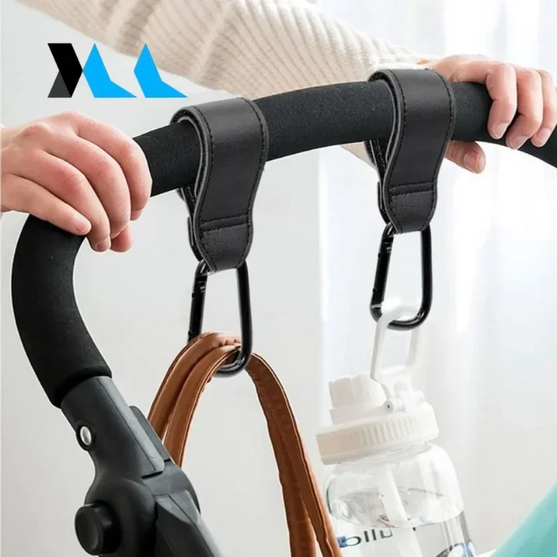 Gancho giratorio con bolsa de almacenamiento para cochecito de bebé - imagen 2